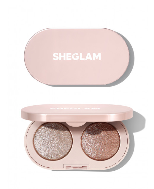 Тени для век Prismalight Baked Gelee Eyeshadow Duo-Quartz Rising
